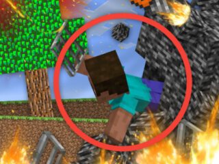 Escape from the prison in Mineblock! Destruction!